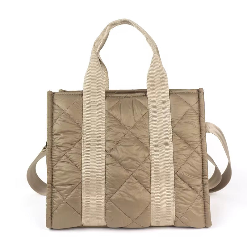 Danica Quilted Tote Crossbody Bag