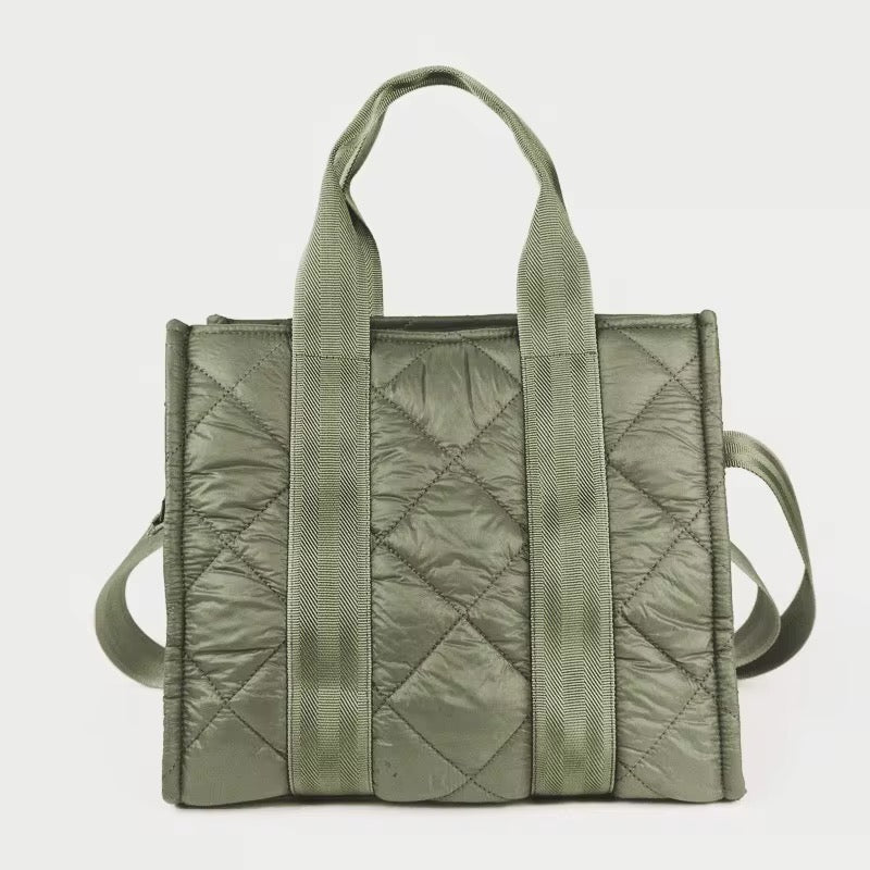Danica Quilted Tote Crossbody Bag