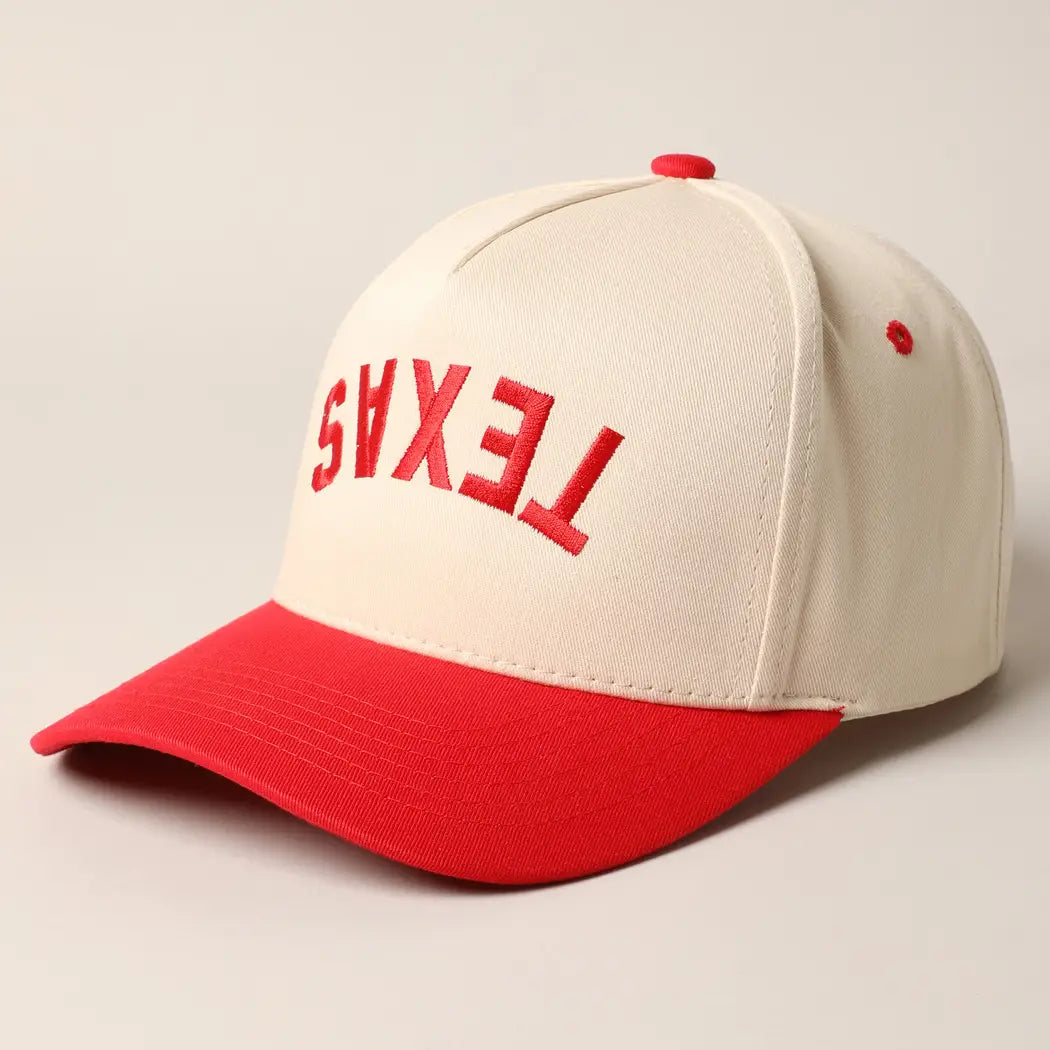 Texas Upside Down Embroidered Hat