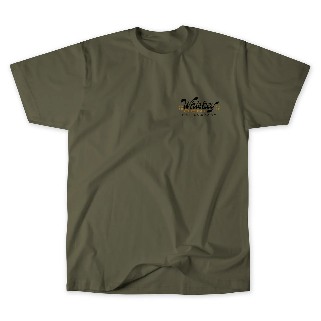 Whiskey Bent Hat Co. Damon Olive Tee
