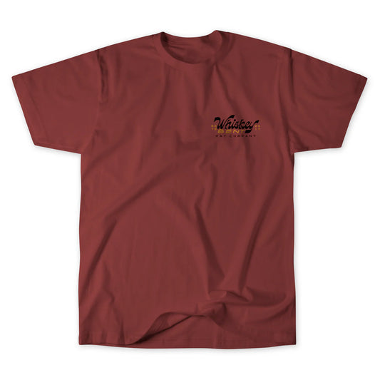 Whiskey Bent Hat Co. Damon Maroon Tee