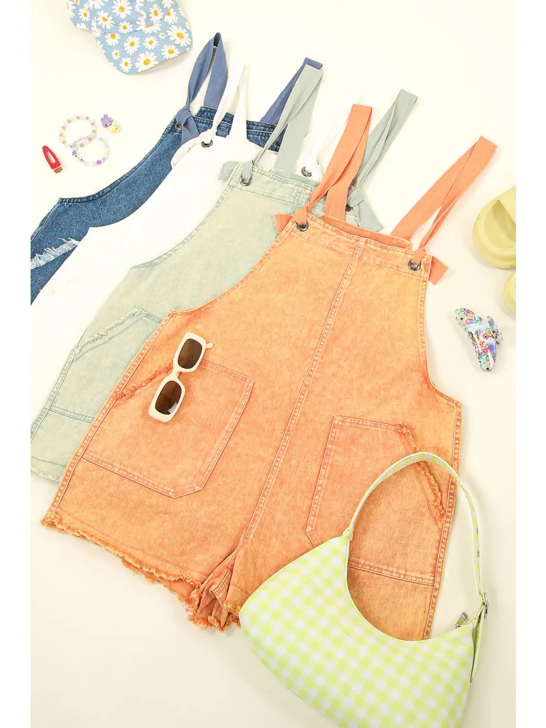 **SALE!!** Cascade Knot Strap Frayed Romper (Size Large)