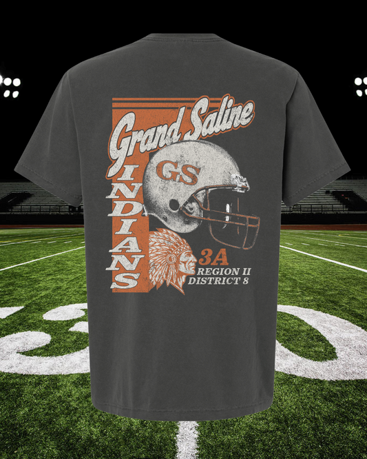 Retro Mascot Grand Saline Indians Tee