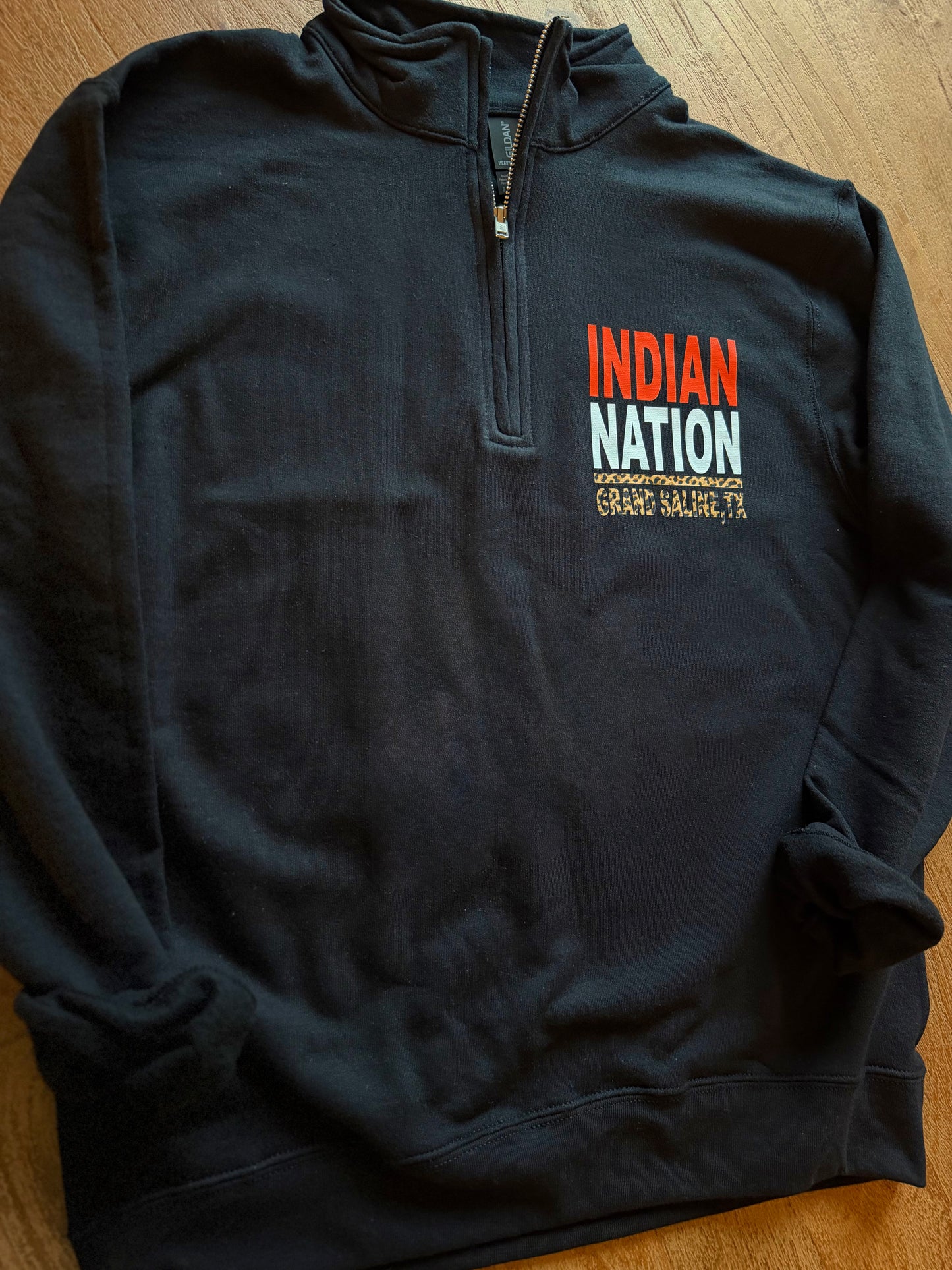 Adult Mascot Grand Saline Indians Quarter Zip