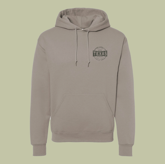 Sonray Keep Texas Cowboy Rock Grey Hoodie