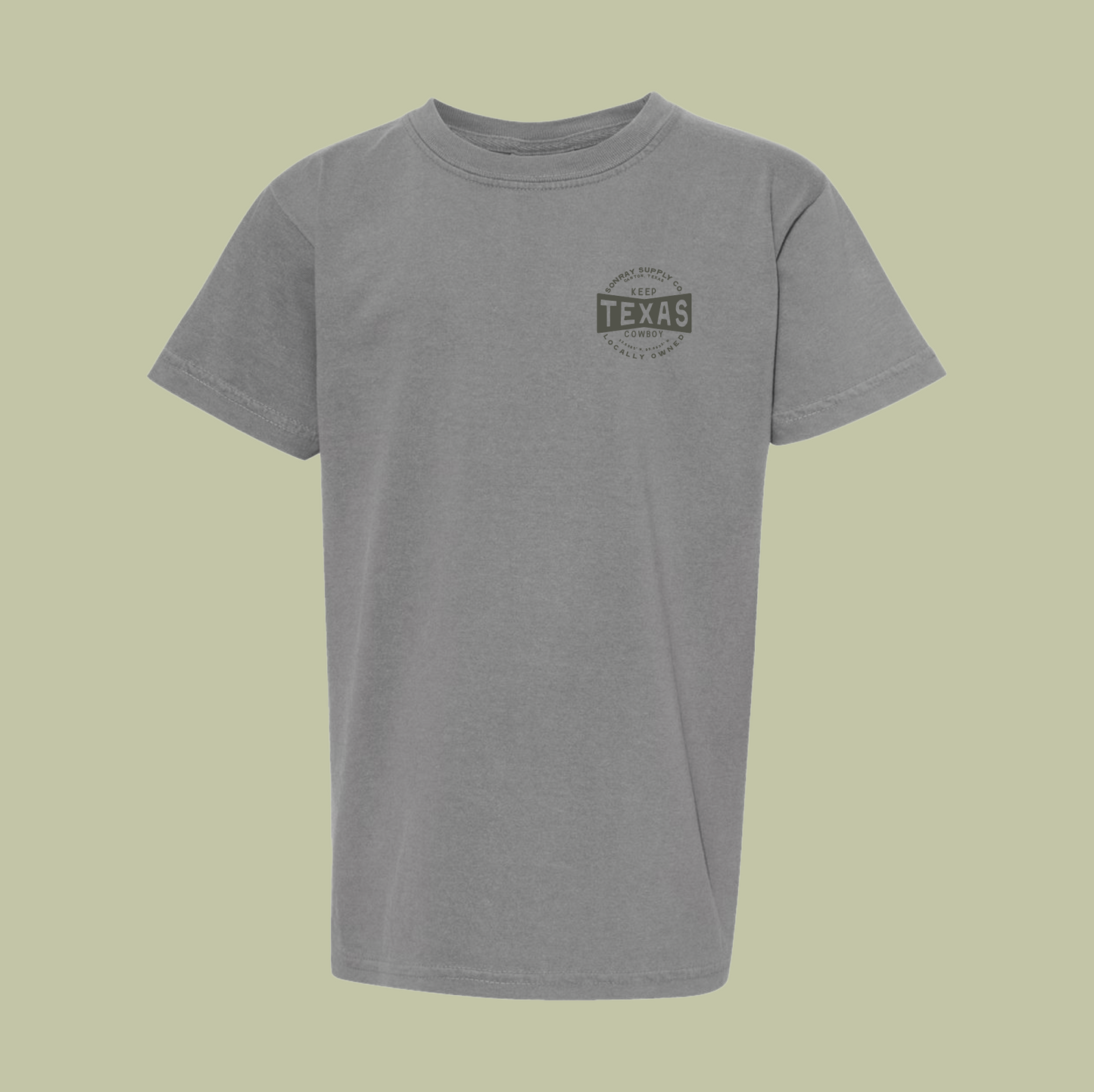 Sonray Keep Texas Cowboy Grey Tee