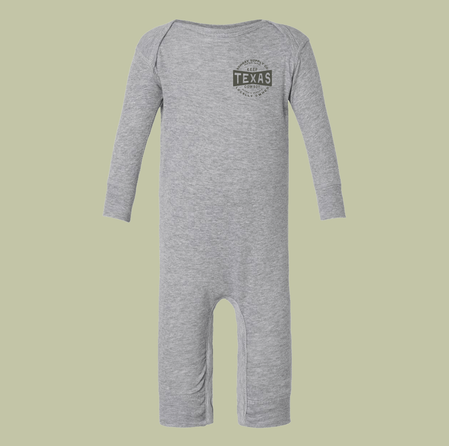 Sonray Keep Texas Cowboy Grey Baby Jumper