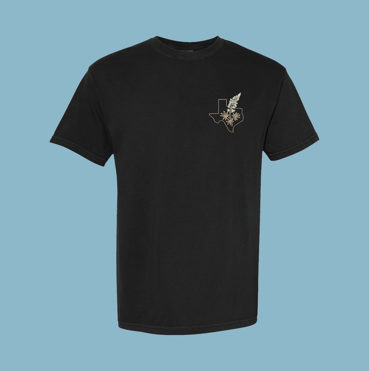 Sonray Bluebonnet Black Tee