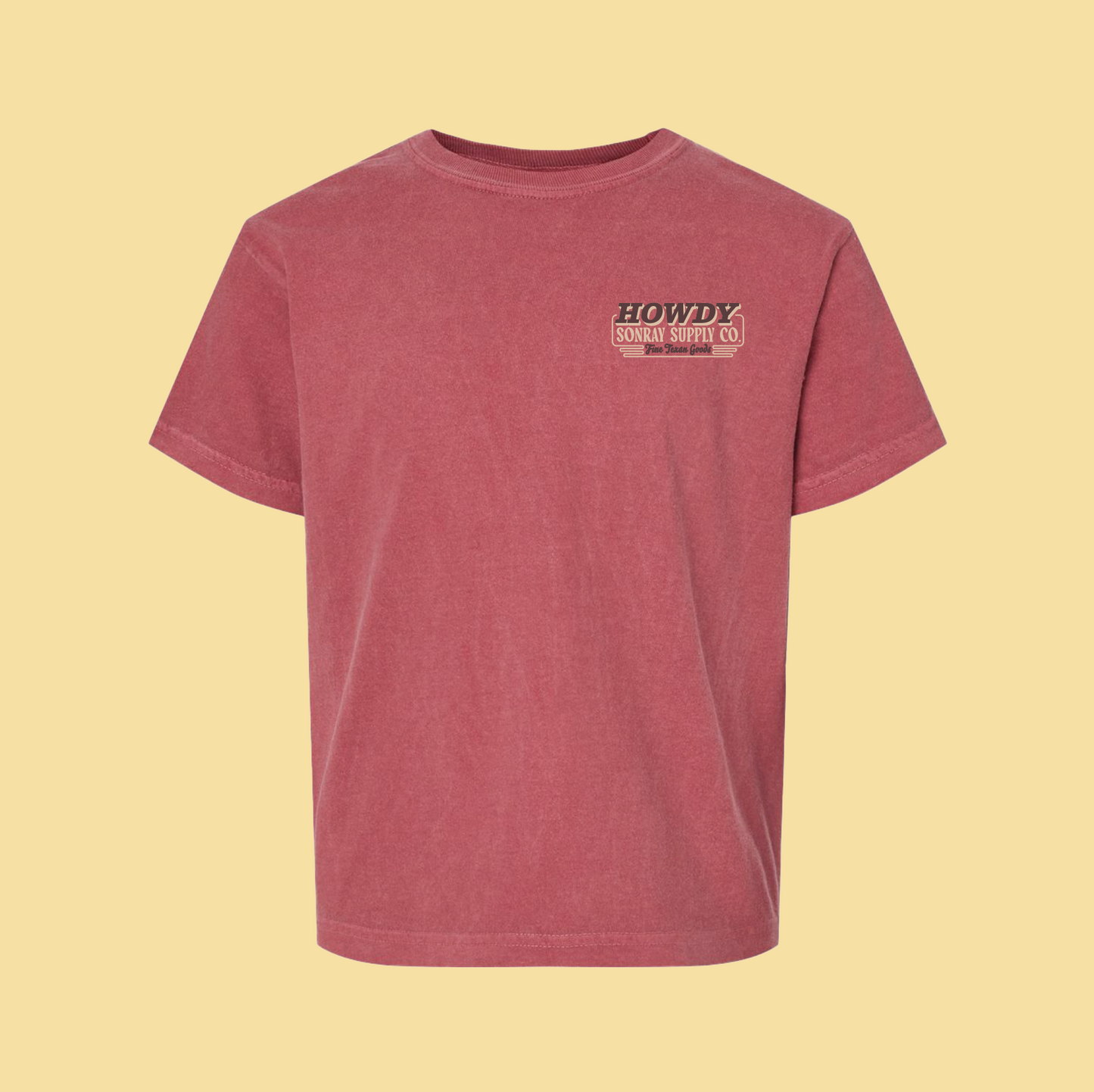 Sonray Howdy Vintage Maroon Tee