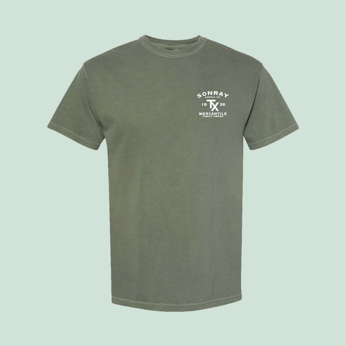 Sonray Mercantile TX Olive Tee