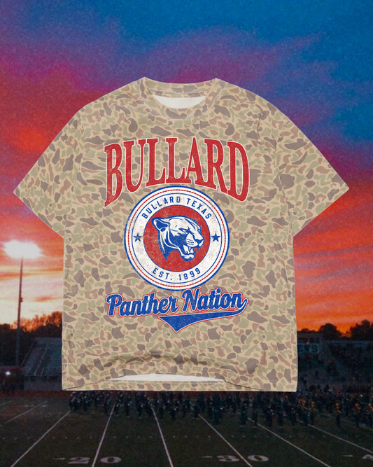 **PREORDER** Adult Vintage Badge Bullard Panthers Oversized Tee