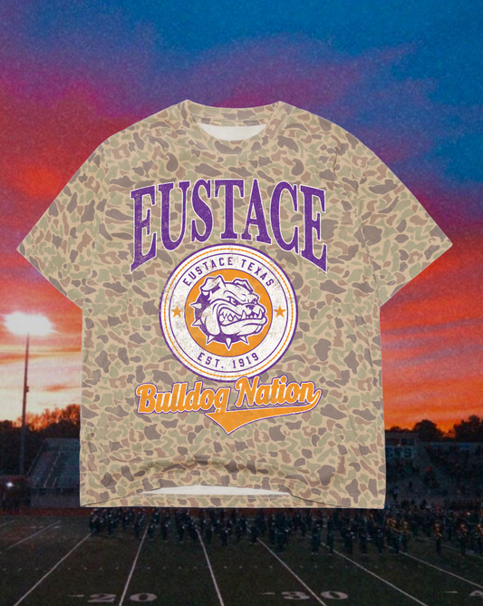 **PREORDER** Adult Vintage Badge Eustace Bulldogs Oversized Tee