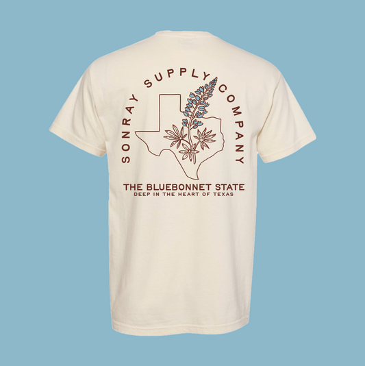 **SALE!** Sonray Bluebonnet Ivory Tee