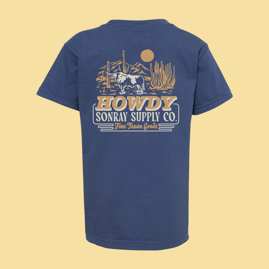 Sonray Howdy Vintage Blue Tee