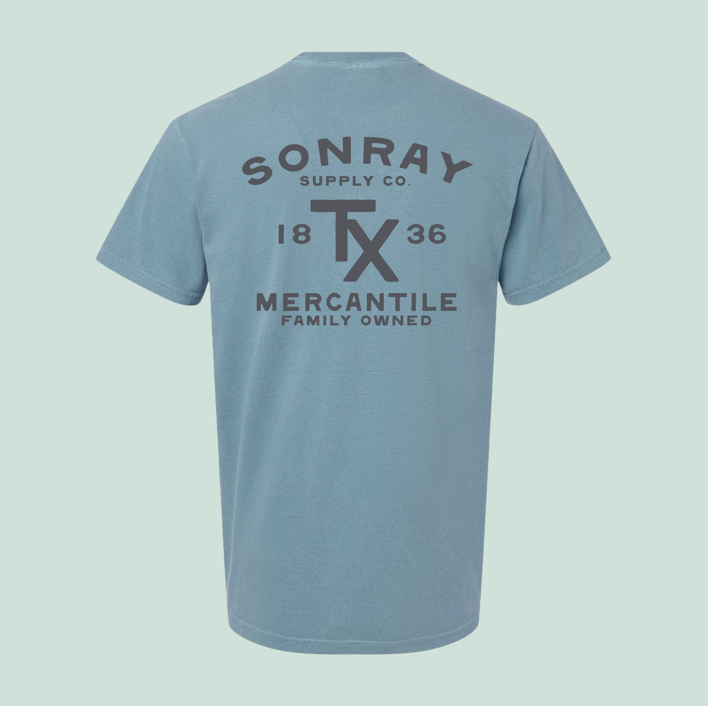 Sonray Mercantile TX Ice Blue Tee