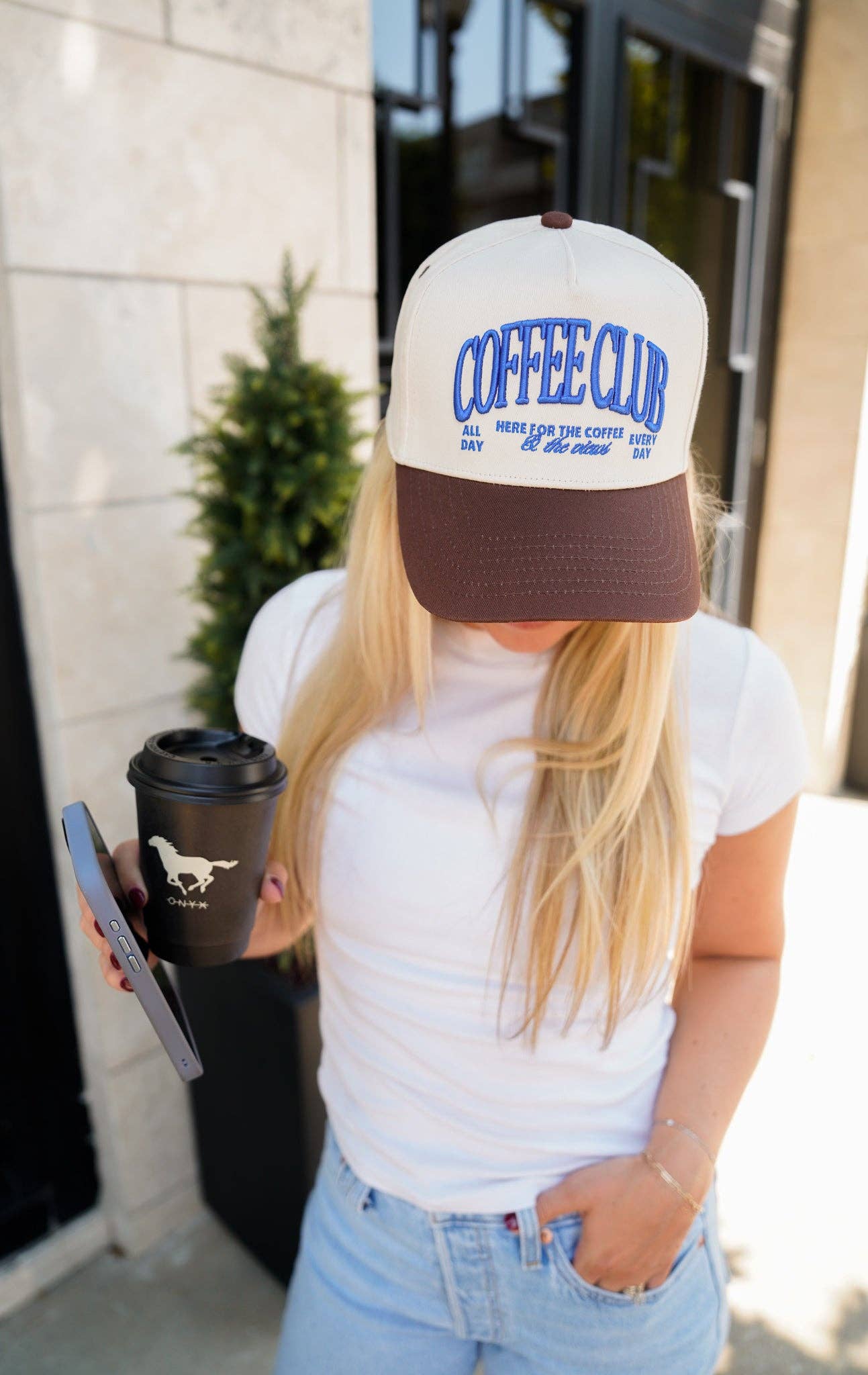 Coffee Club Embroidered Hat