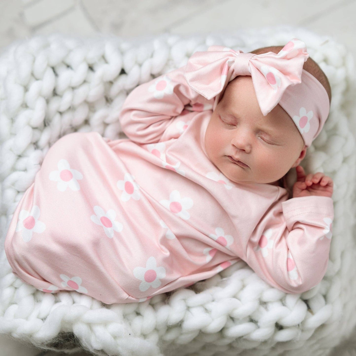 Baby Girls Soft Pink Floral Layette