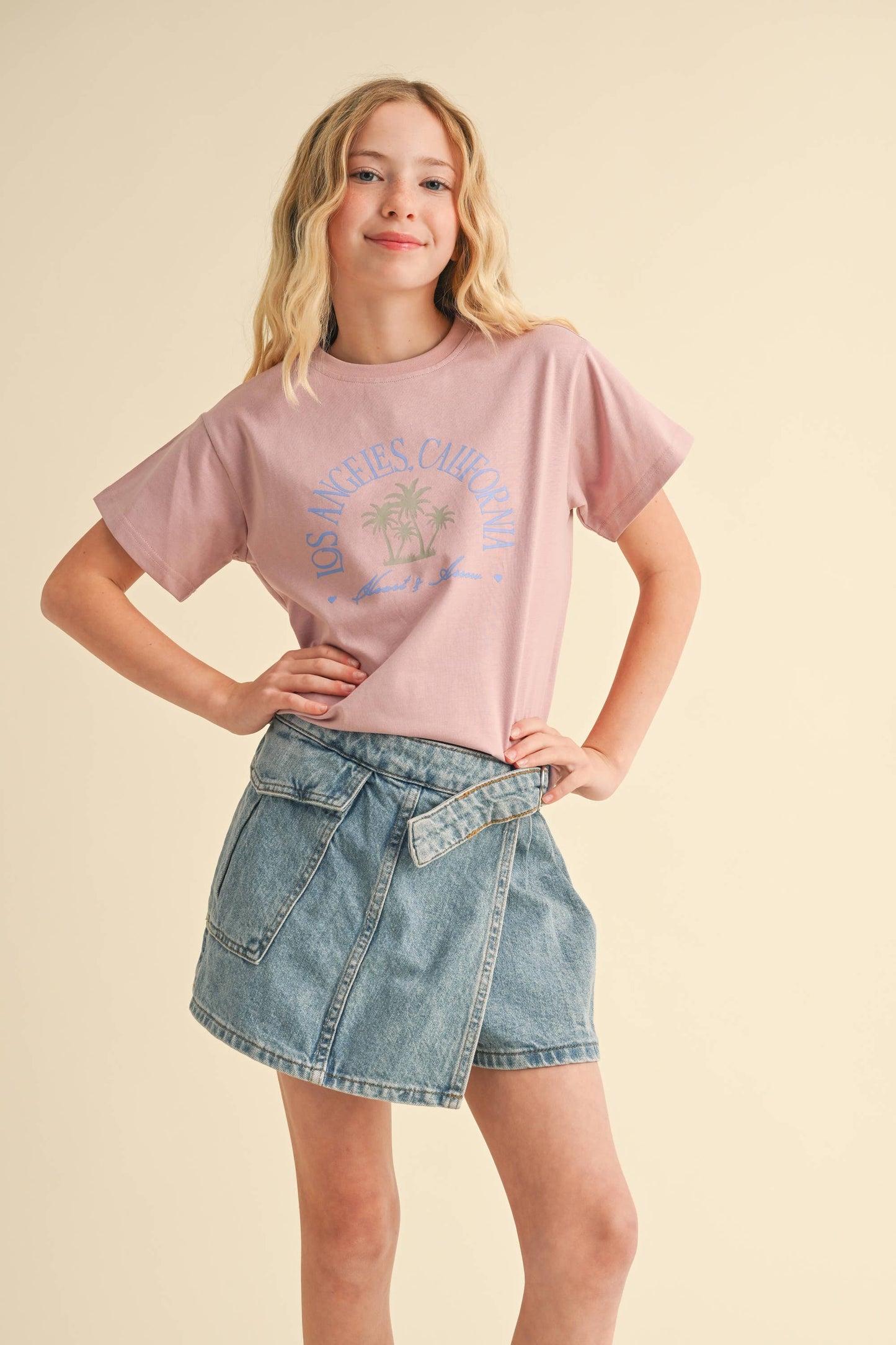 Girls Muted Los Angeles Tee