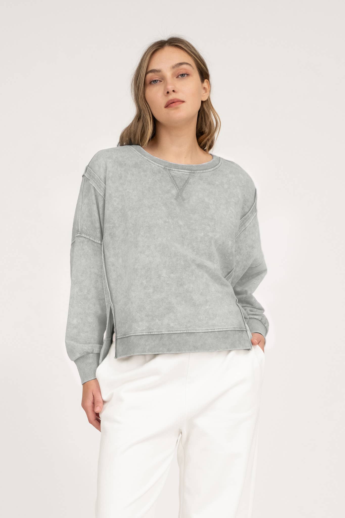 Tiffanie Mineral Longsleeve Top