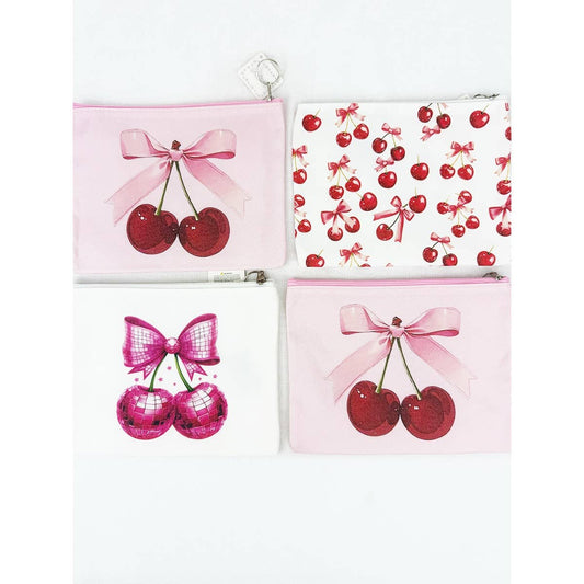 Cherry Canvas Pouch