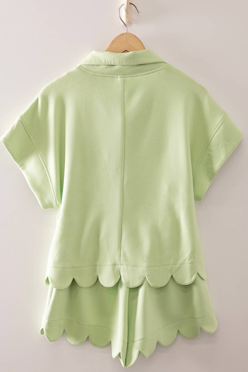 Scalloped Scuba Short Set