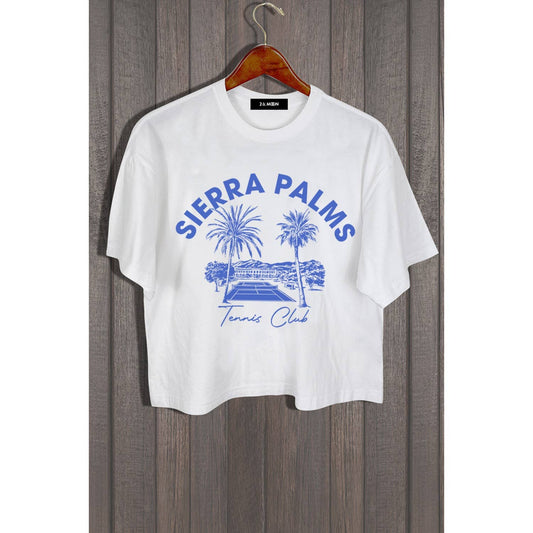 **SALE! Sierra Palms Tennis Club Cropped Tee