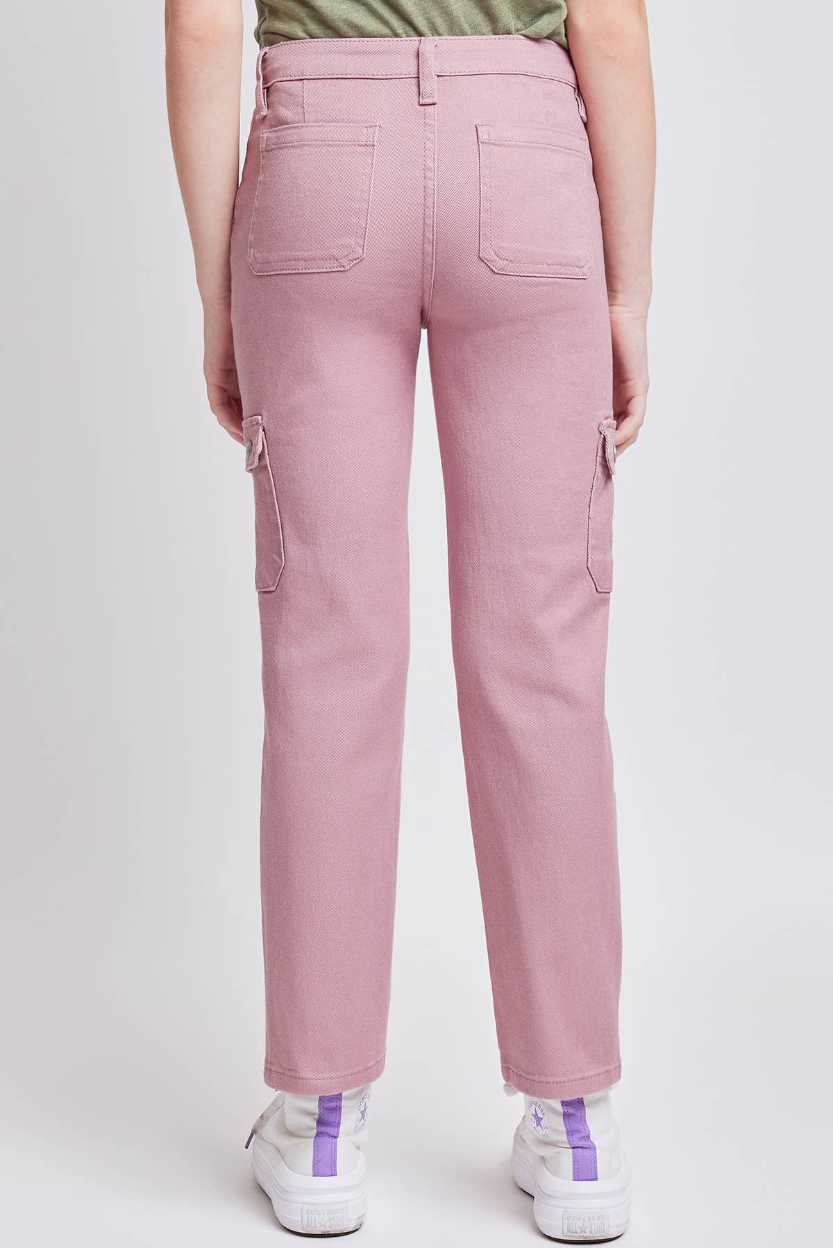 Girls YMI Selena Mauve Cargo Straight Jeans