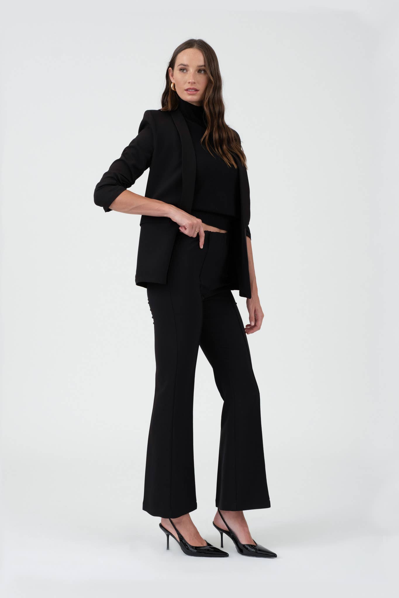 Vienna Black Flare Slacks
