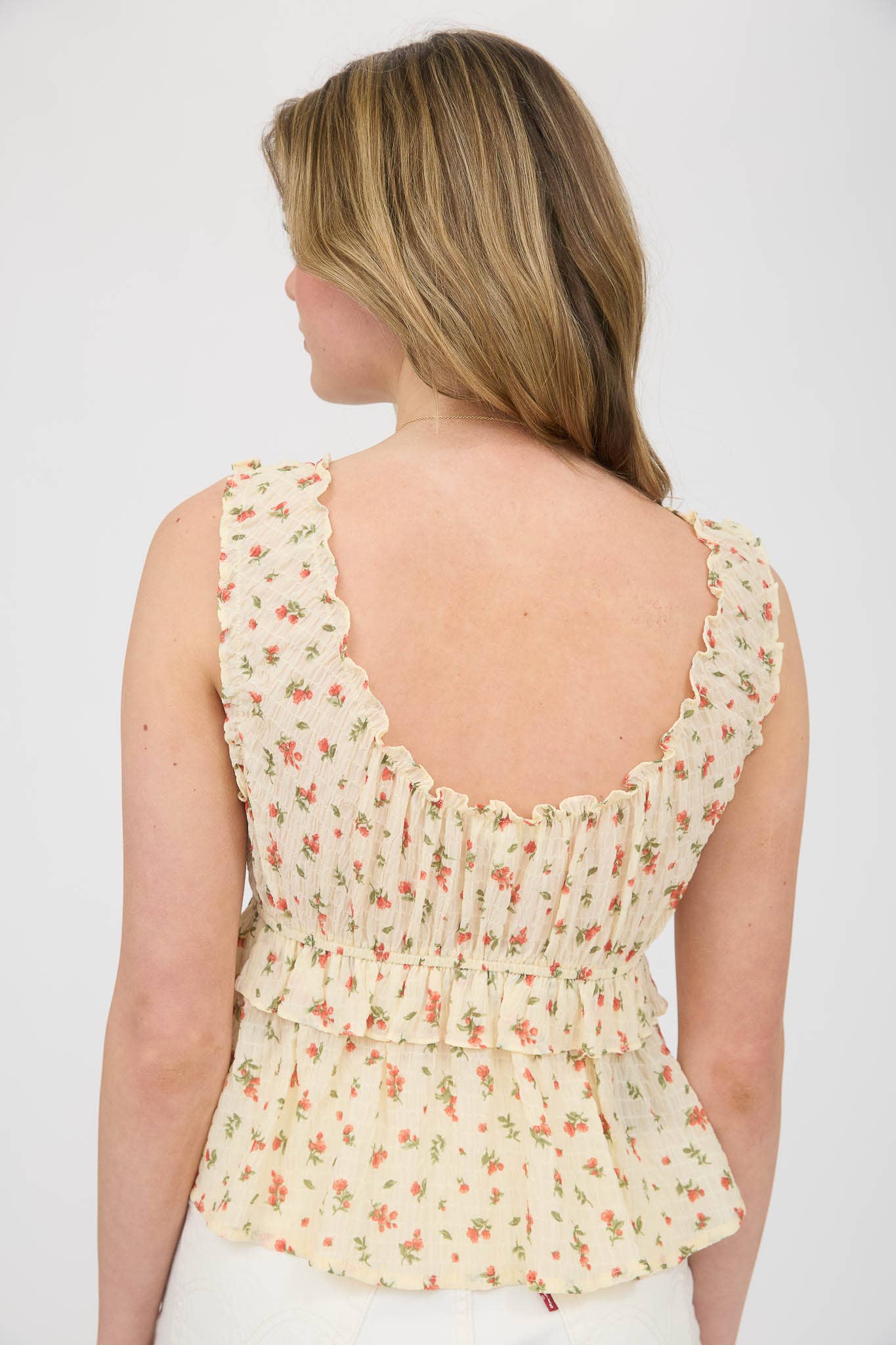 Wrenley Floral Peep Top