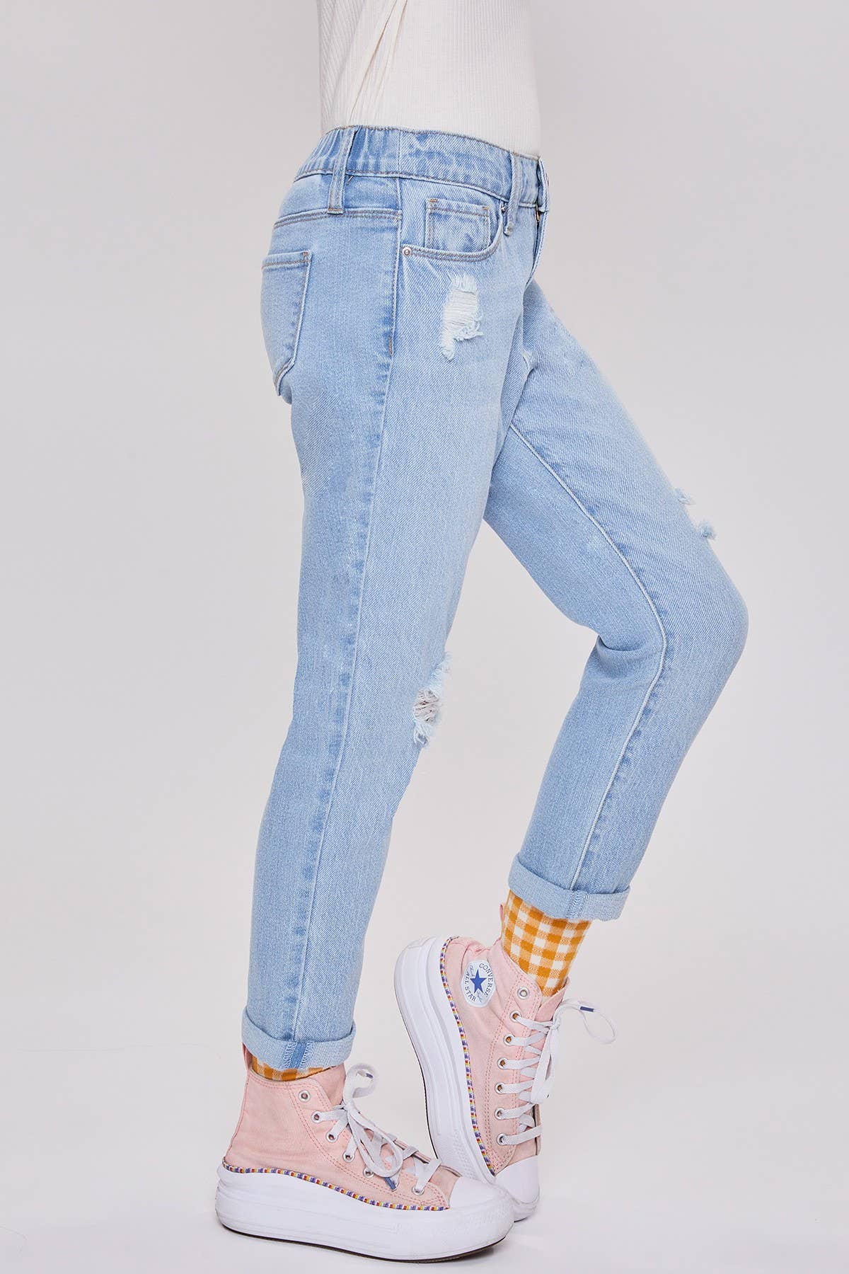 Girls YMI Taylor LW Relaxed Cuffed Jeans