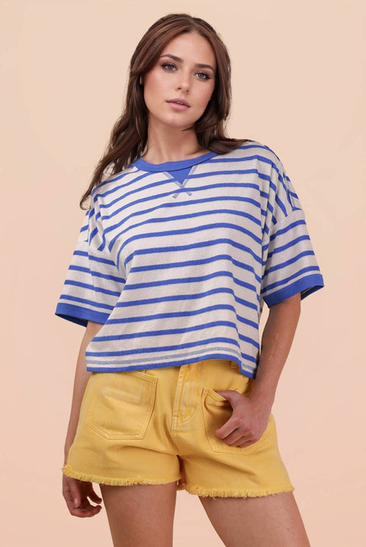 Alice Oversized Striped Boxy Tee