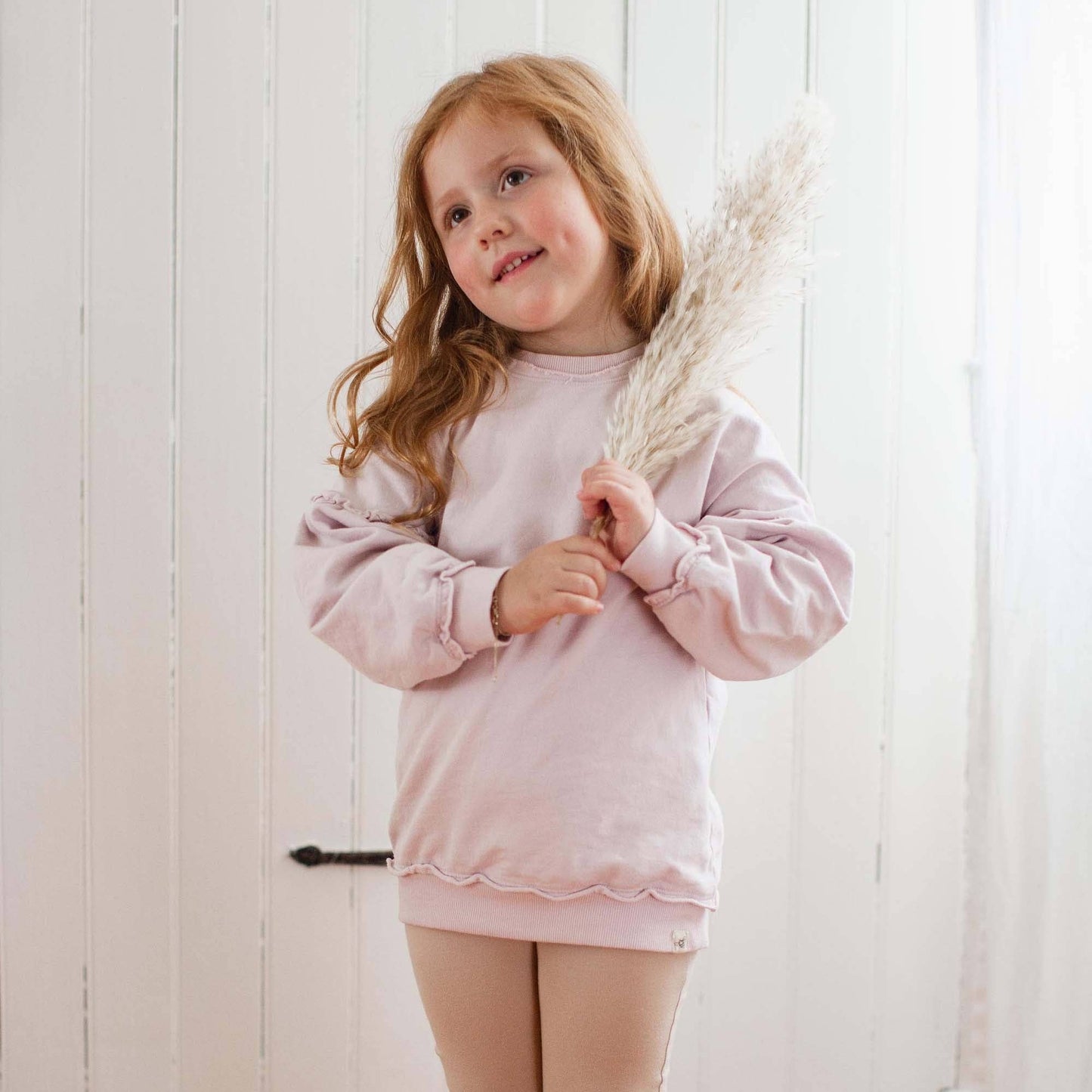 Burt's Bees Girls Solid Sweatshirt Set
