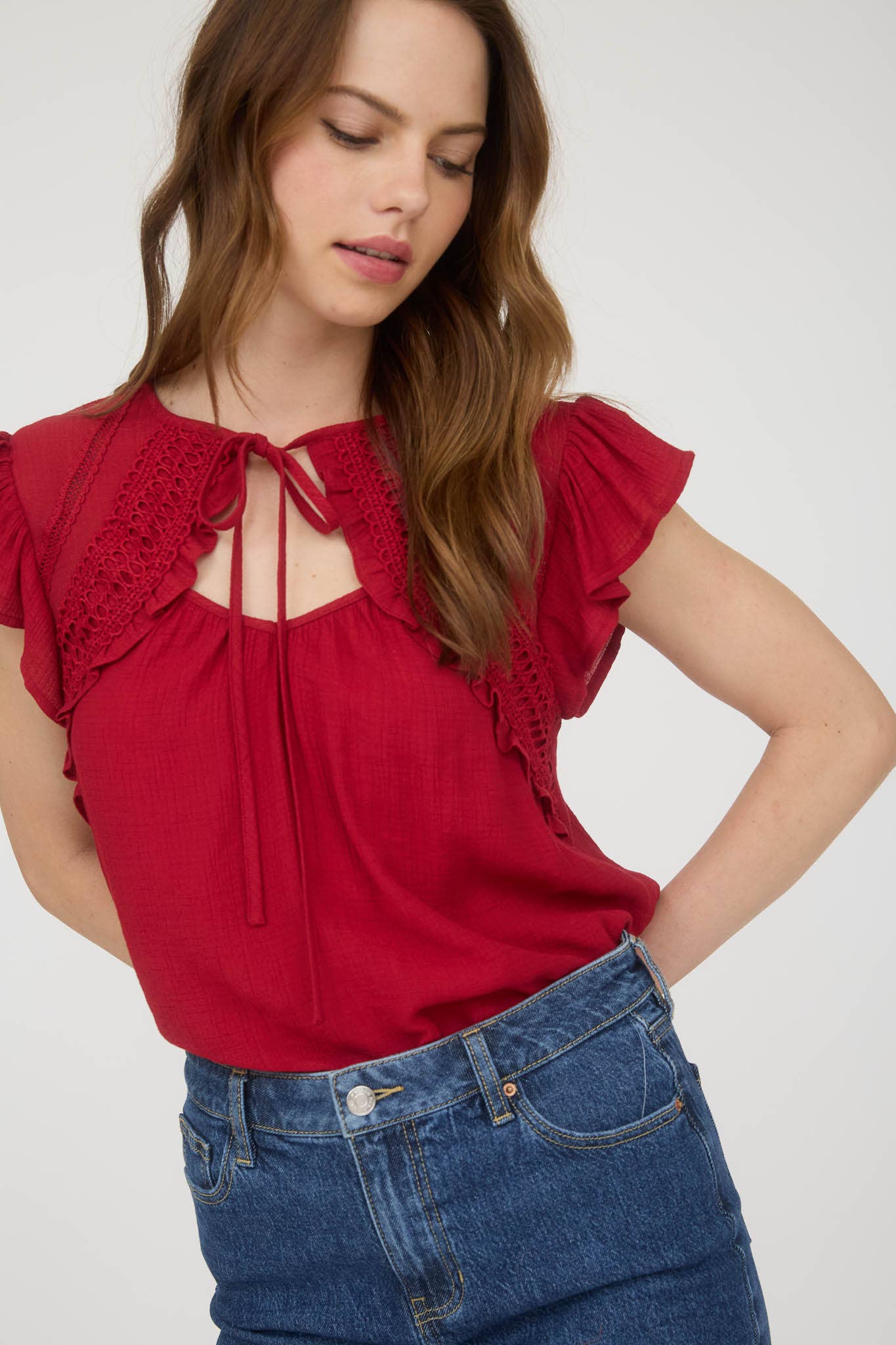 Florence Flutter Sleeve Blouse