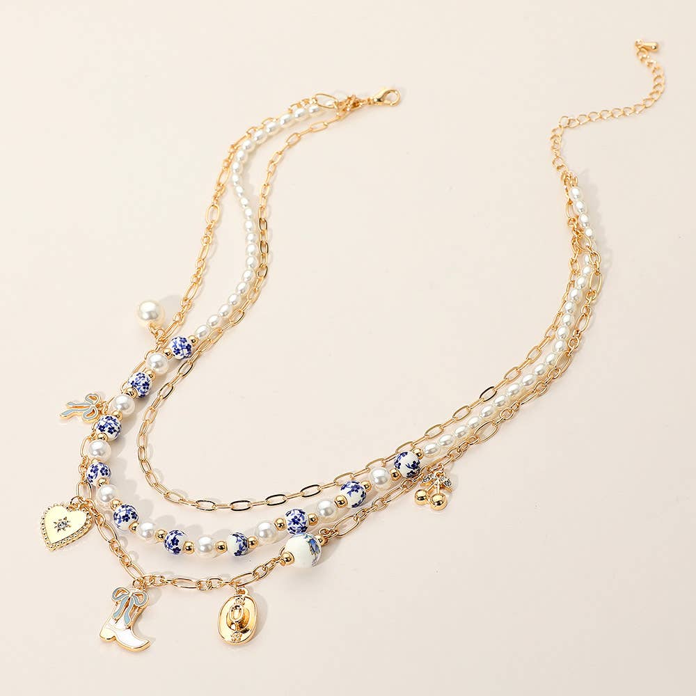 Jubilee Western Ceramic Charm Necklace