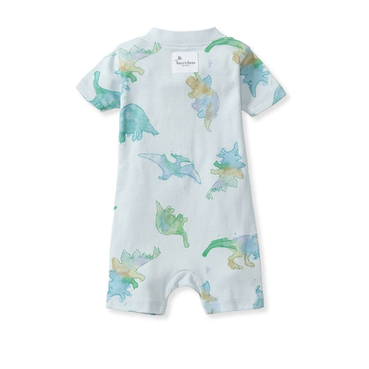 Baby Boys Burt's Bees Dino Sleeper Romper