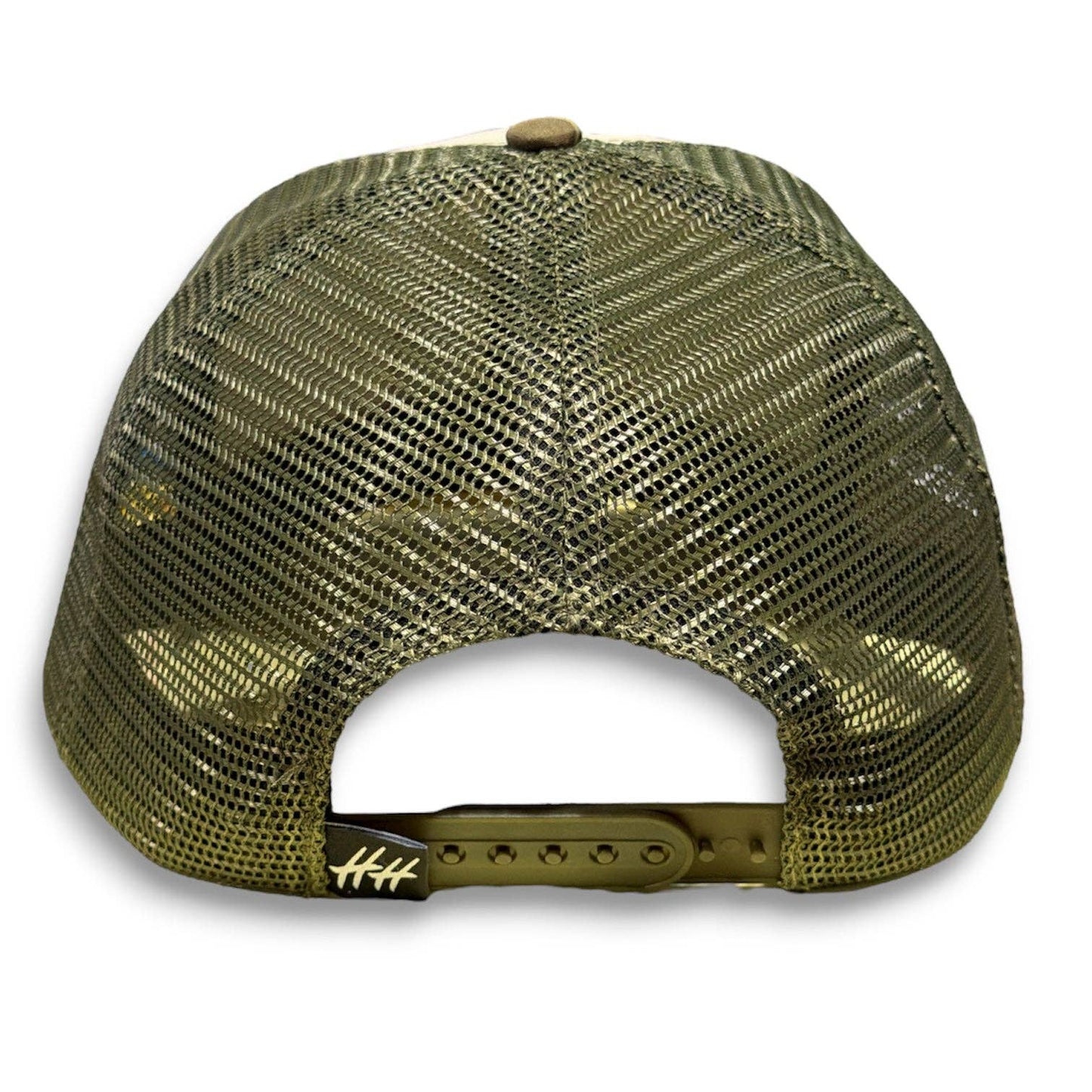 Mens Honey Hole Turkey Fan Rope Trucker Hat