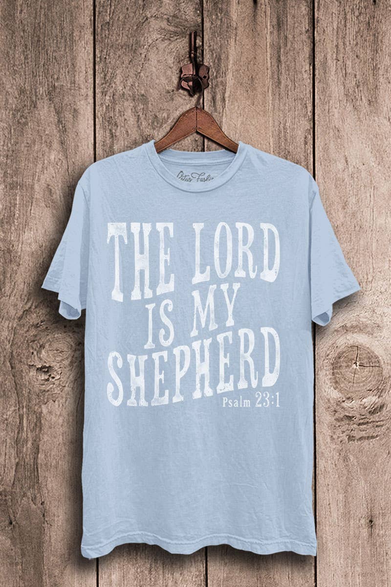 The Lord Is My Shepherd Blue Tee