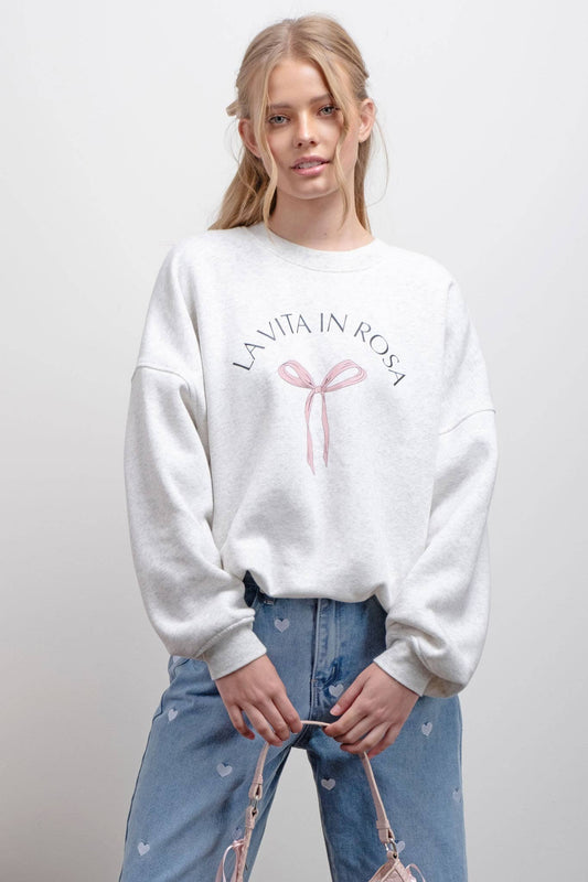 **SALE!** La Vita in Rosa Sweatshirt