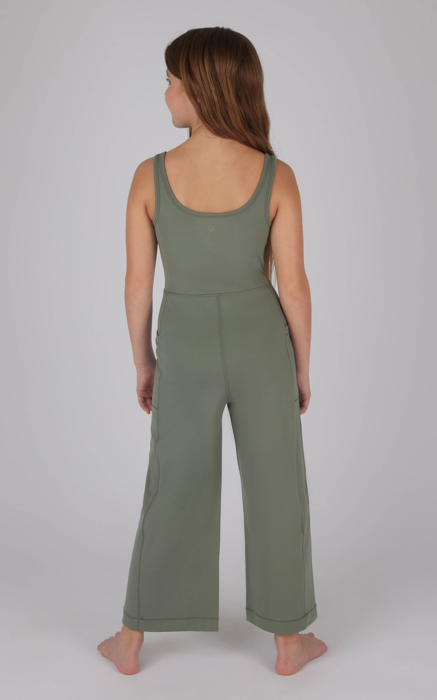 Girls Athletic Wide Leg Jumpsuit