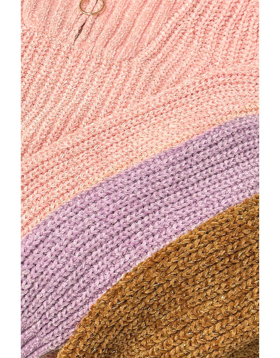 Girls Lurex Chenille Pullover