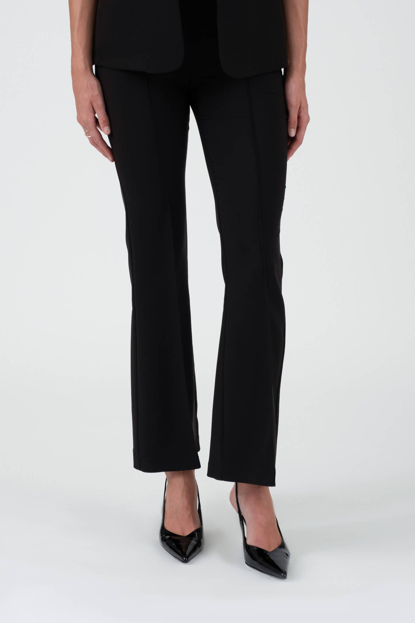 Vienna Black Flare Slacks
