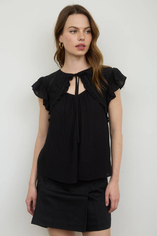 Florence Flutter Sleeve Blouse