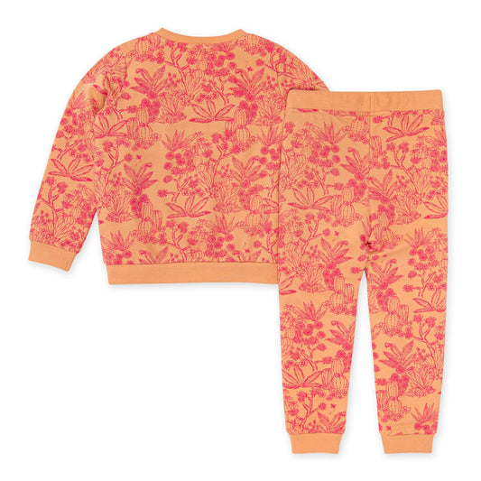 Burt's Bees Girls Cali Woods Crewneck & Jogger Set
