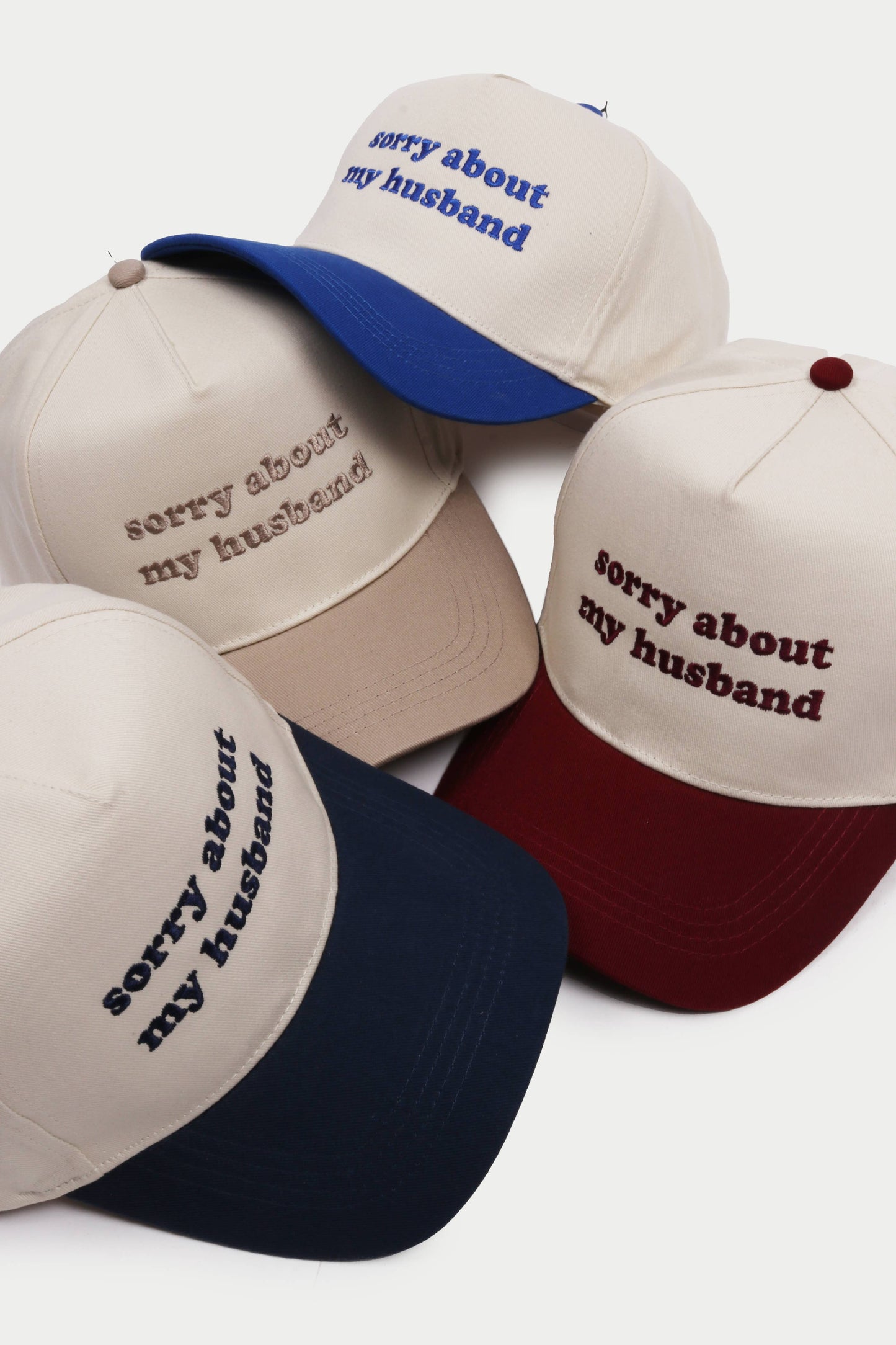 Sorry About My Husband Navy Hat