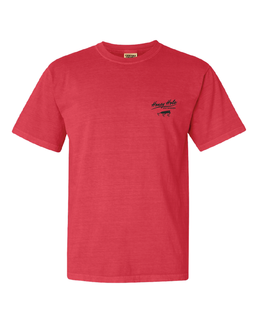 Mens Honey Hole High Tide Watermelon Tee