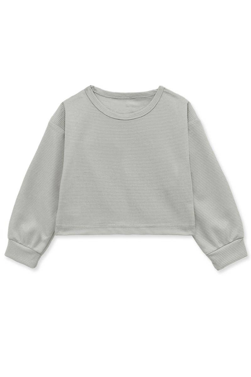 Girls Talia Boxy Crop Longsleeve Top