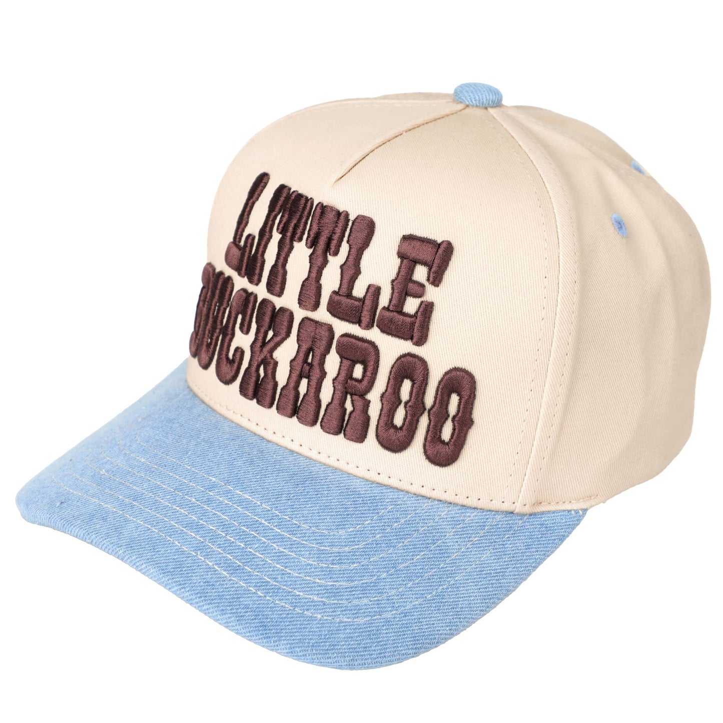 Boys Little Buckaroo Embroidered Denim Hat