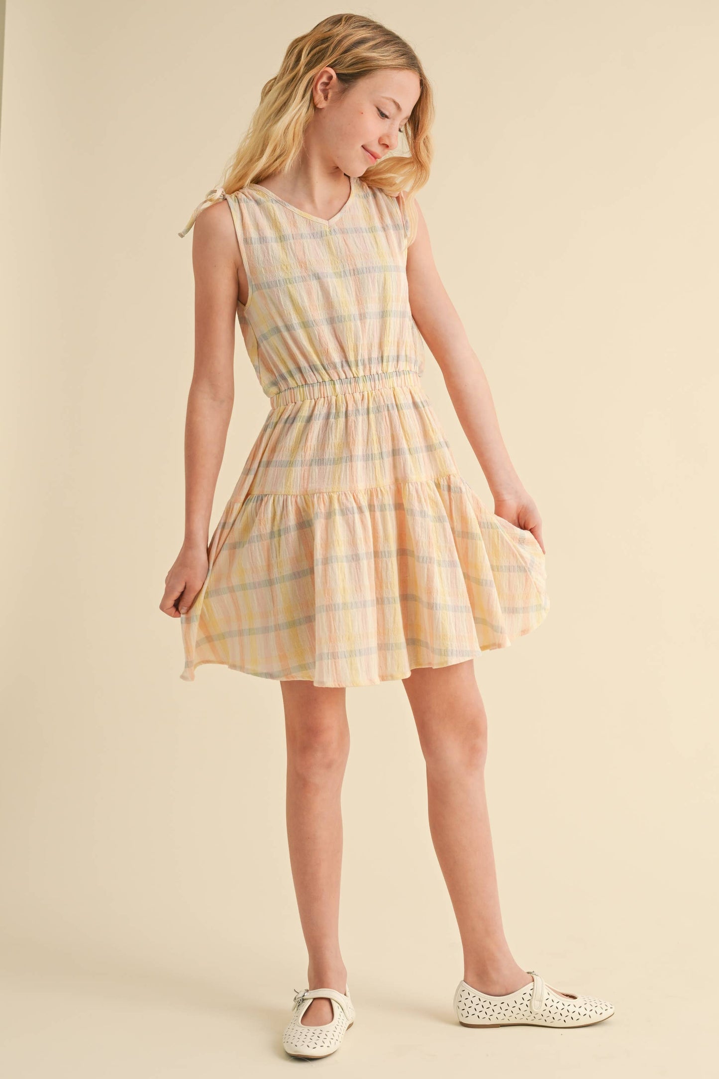 Girls Primrose Plaid Dress