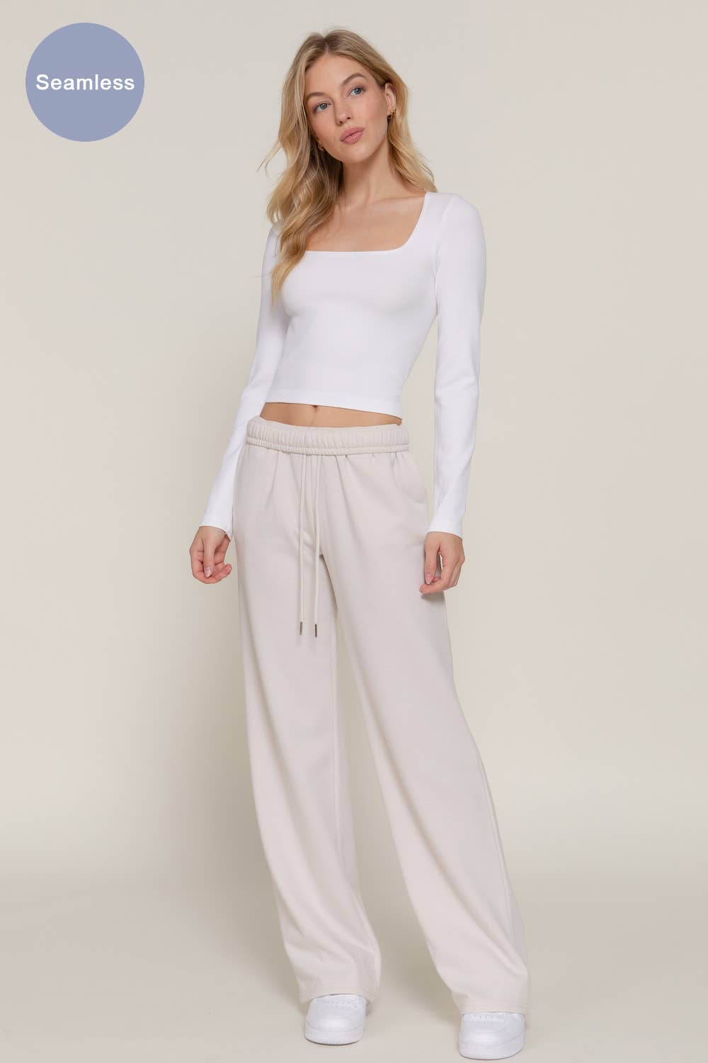 Essential Square Neck Rib Seamless Top