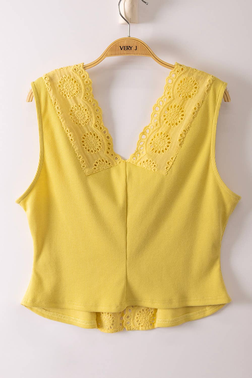 Allison Lace Trim Sleeveless Top